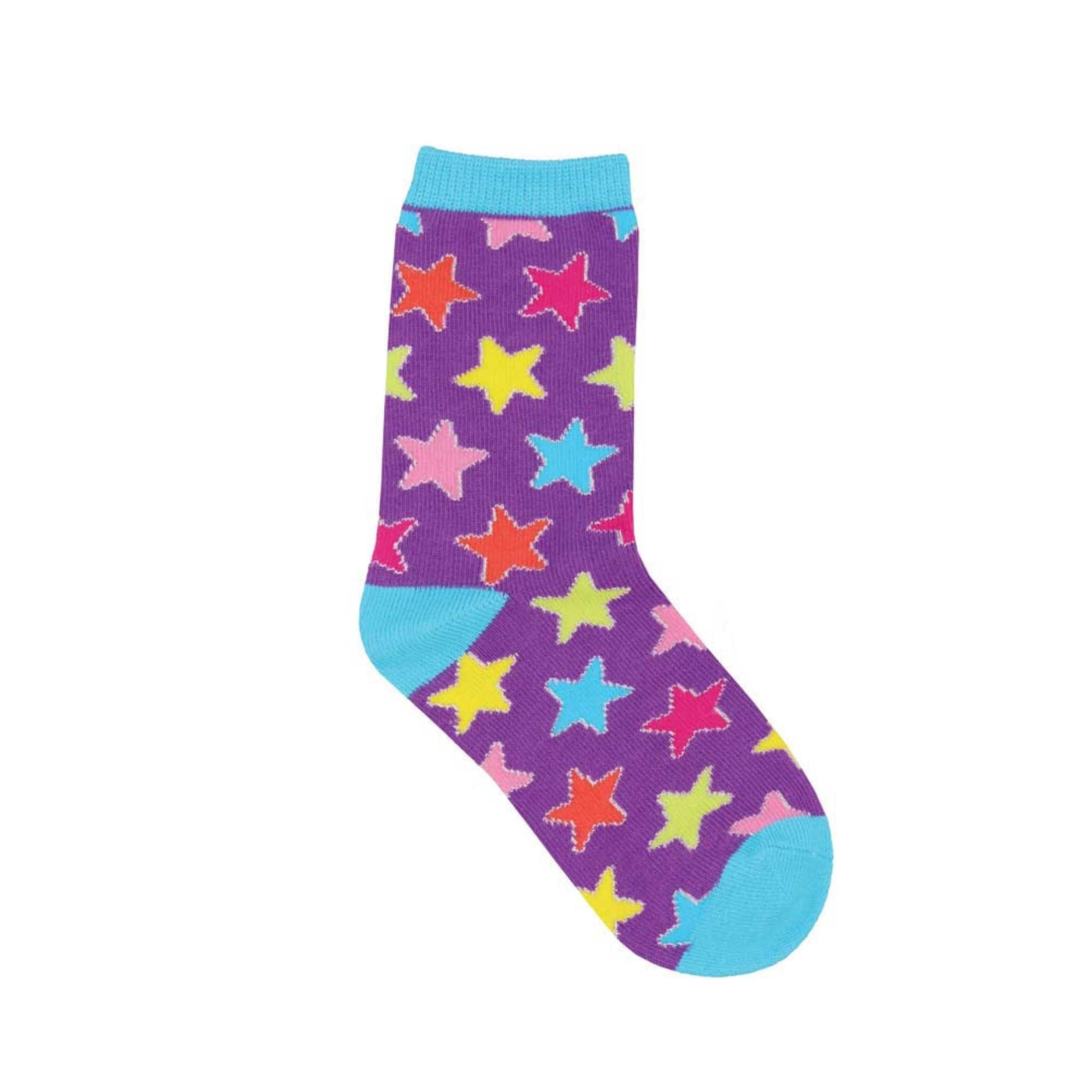 Colorful Stars Kids Socks (Ages 0-7)