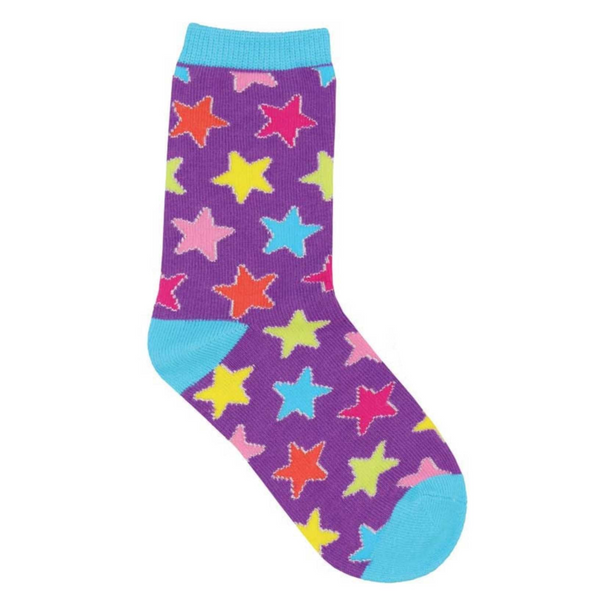 Colorful Stars Kids Socks (Tweens)