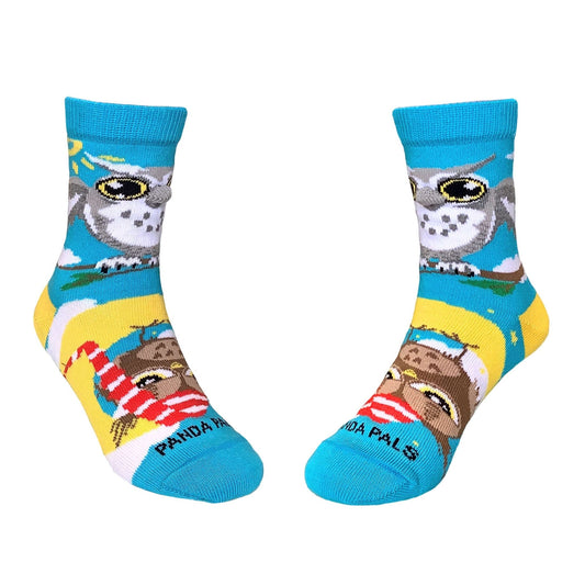 Day and Night Owls Socks (Ages 3 - 7) from the Sock Panda