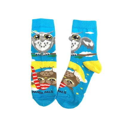 Day and Night Owls Socks (Ages 3 - 7) from the Sock Panda