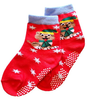 Holiday Puppy Dog Socks (Ages 1-2 & 3-5)