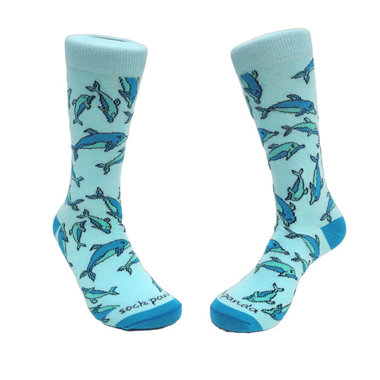Dolphin Pattern Socks from the Sock Panda (Adult Medium - Women's Shoe Sizes 5 - 10)