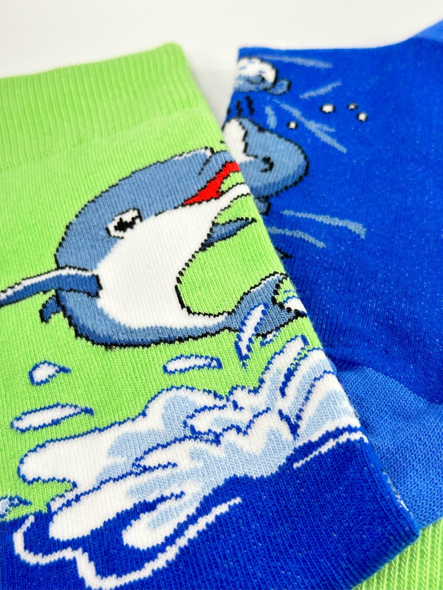 Dolphins and Soccer Socks from the Sock Panda (Adult Small - Shoe Sizes 2 - 5)