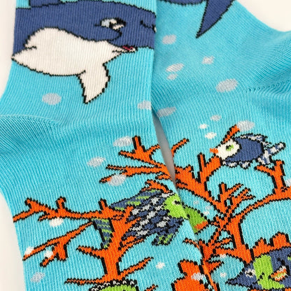 Dolphins in the Ocean Socks from the Sock Panda (Ages 3 - 7)