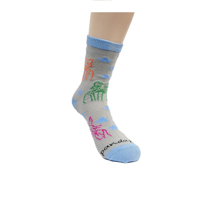 Embroidery Style Animal Pattern Socks from the Sock Panda (Ages 3 - 7)