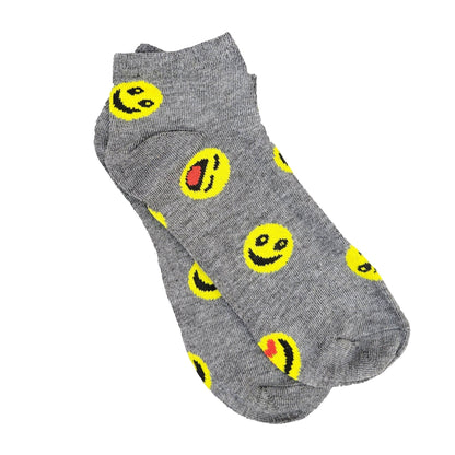 Emoji Ankle Socks (Adult Medium - Women's Shoe Sizes 5 - 10)