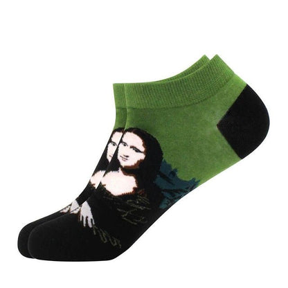 Famous Art Ankle Socks from the Sock Panda - Mona Lisa