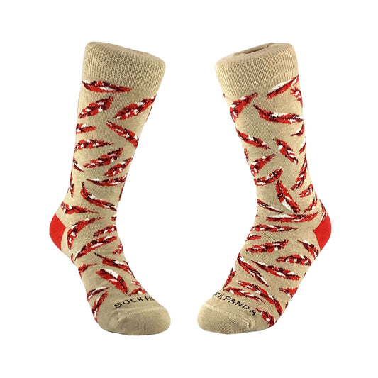 Feather Pattern Socks from the Sock Panda (Adult Small - Shoe Sizes 2 - 5)