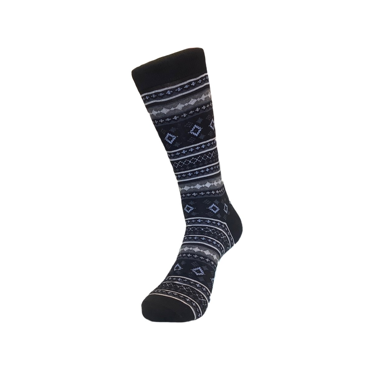 Festive Fair Isle Holiday Pattern Socks (Adult Large - Men's Shoe Sizes 8 - 12) FestiveFairLG