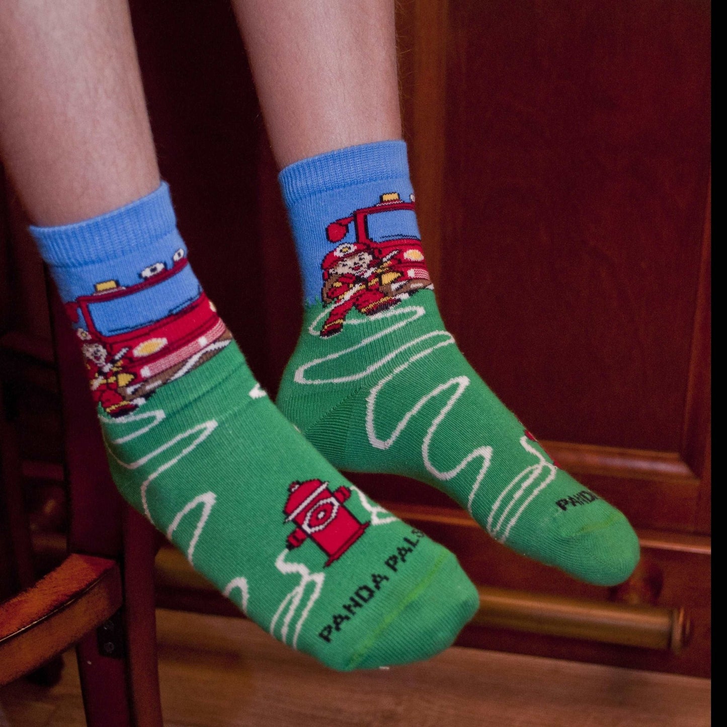 Fire Fighters and Truck Socks (Ages 3 - 7)