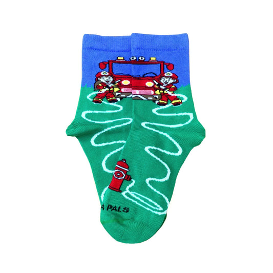 Fire Fighters and Truck Socks (Ages 3 - 7)