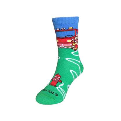 Fire Fighters and Truck Socks (Ages 3 - 7)