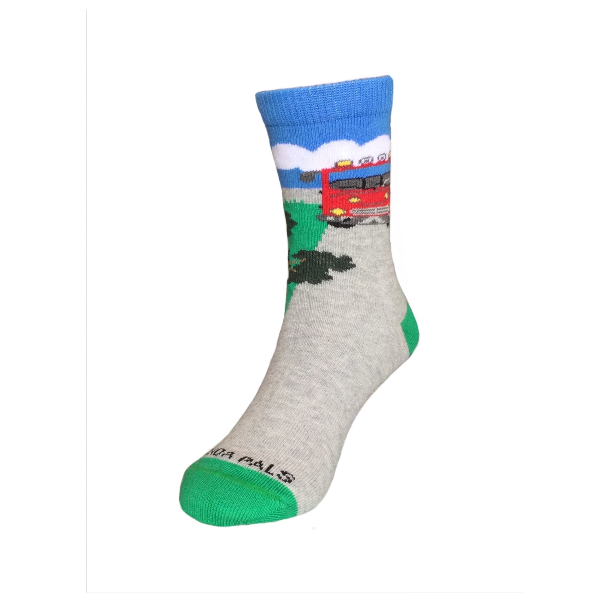 Firetruck Socks from the Sock Panda (Ages 5 - 7)