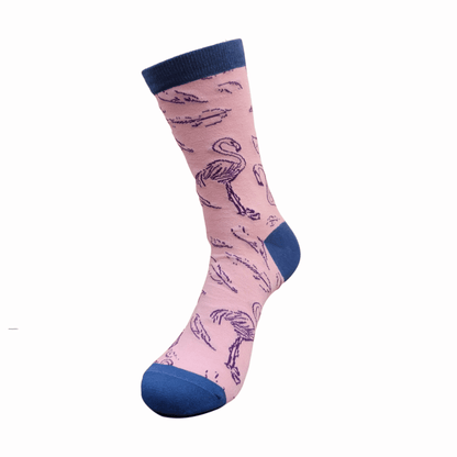 Flamingo Pattern Socks from the Sock Panda (Adult Medium - Women's Shoe Sizes 5 - 10)