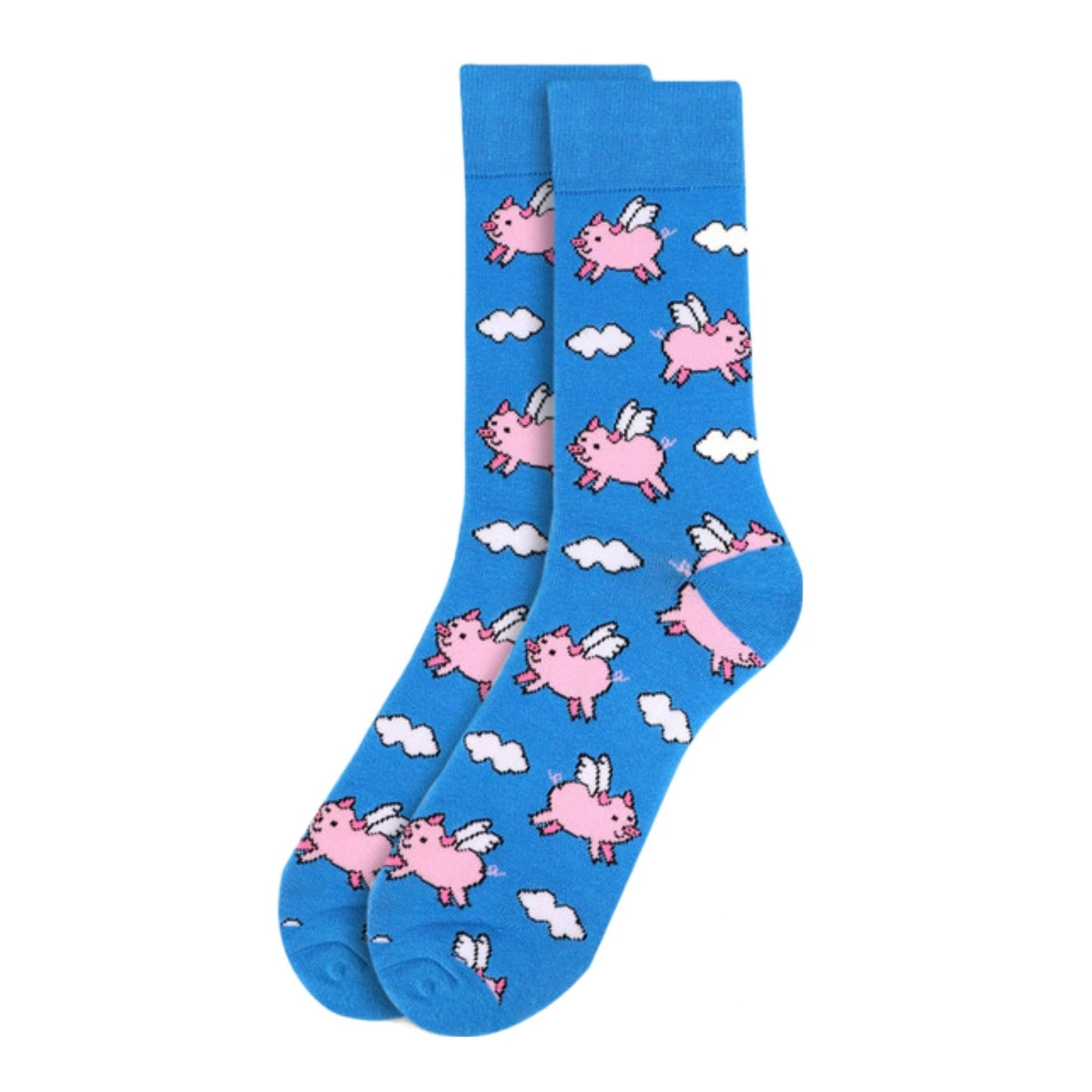 Flying Pigs Socks (Adult Large - Men's Shoe Sizes 8-12)