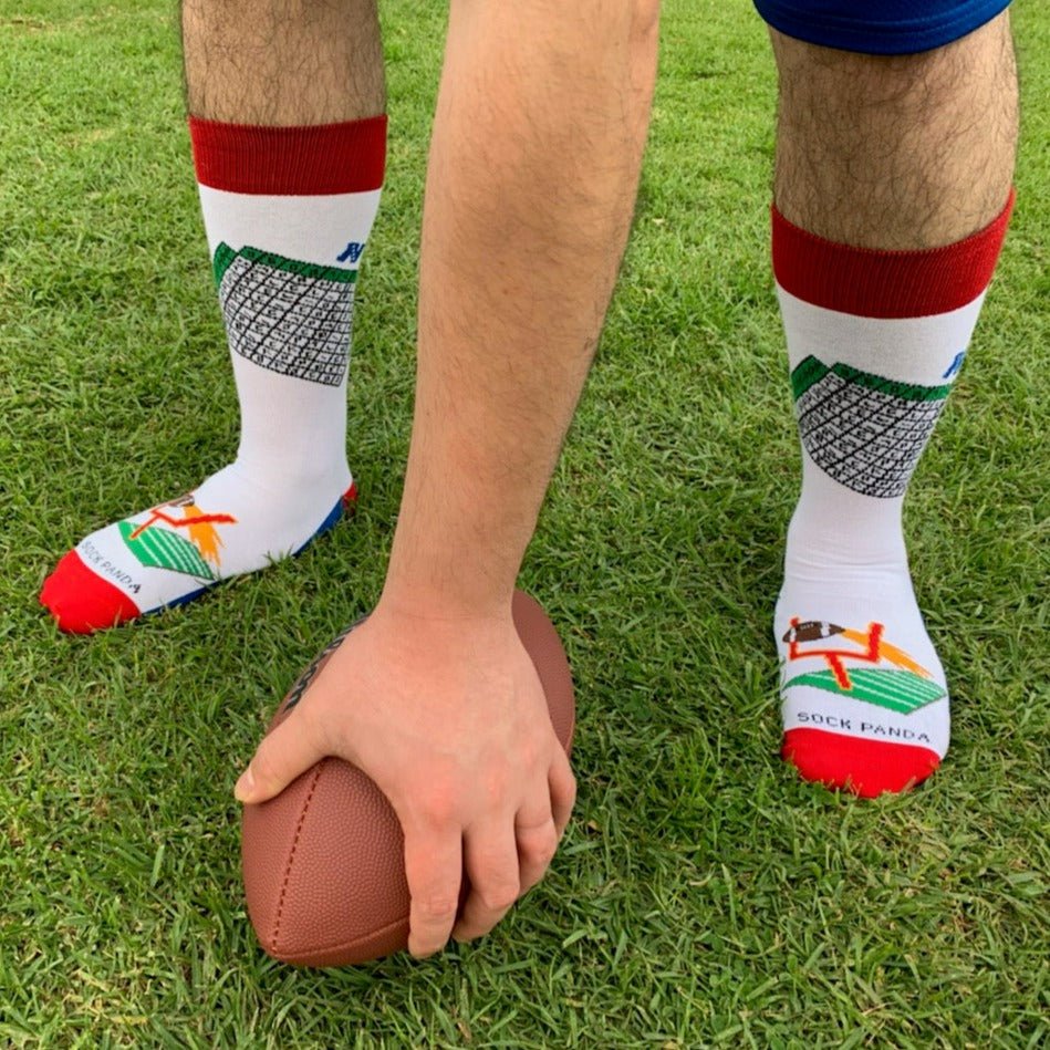 Football Bowl Numbers Pool Socks from the Sock Panda (Adult Large)