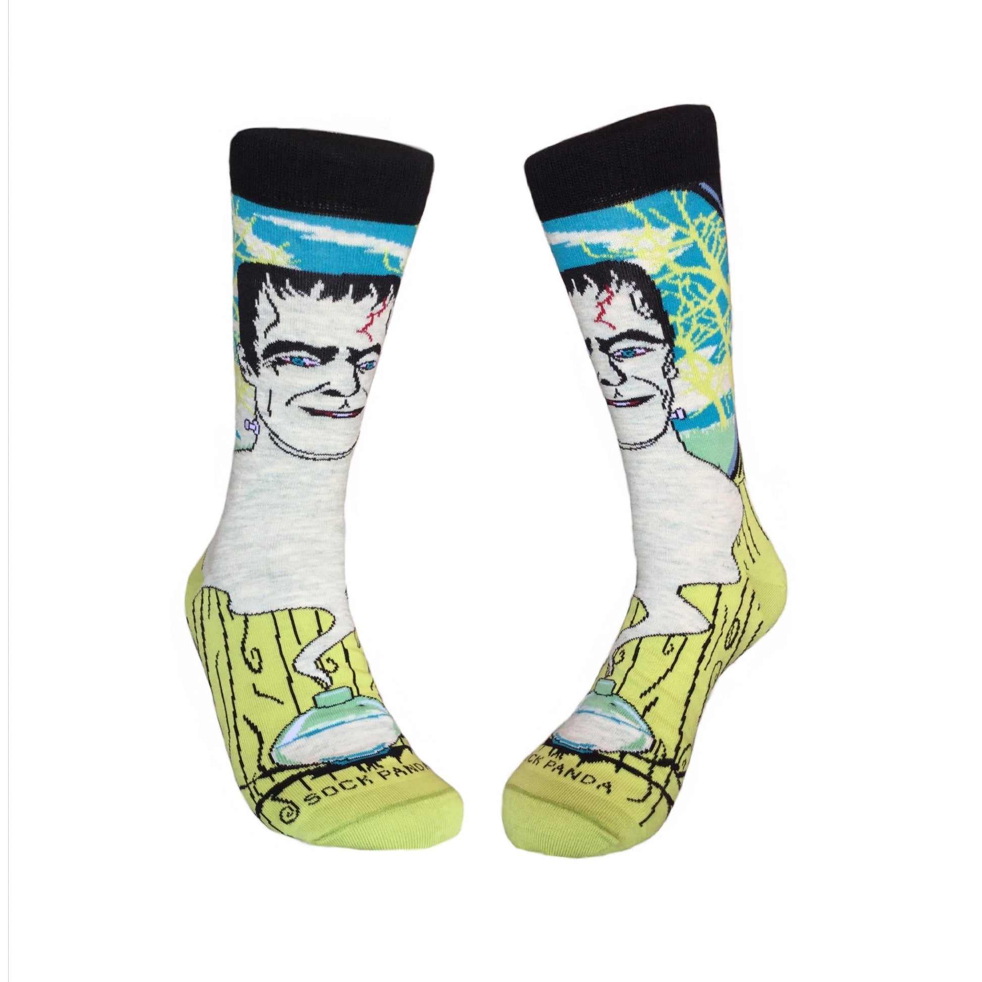 Frankenstein's Monster Socks from the Sock Panda (Adult Large - Men's Shoe Sizes 8 - 12)