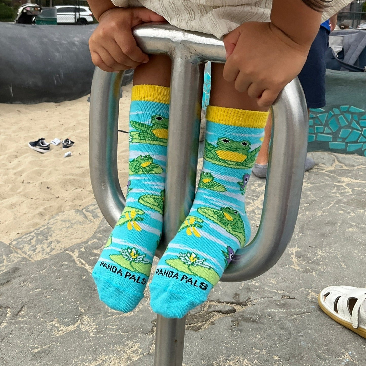 Frog on Lily Pads Socks from the Sock Panda (Ages 3 - 7)