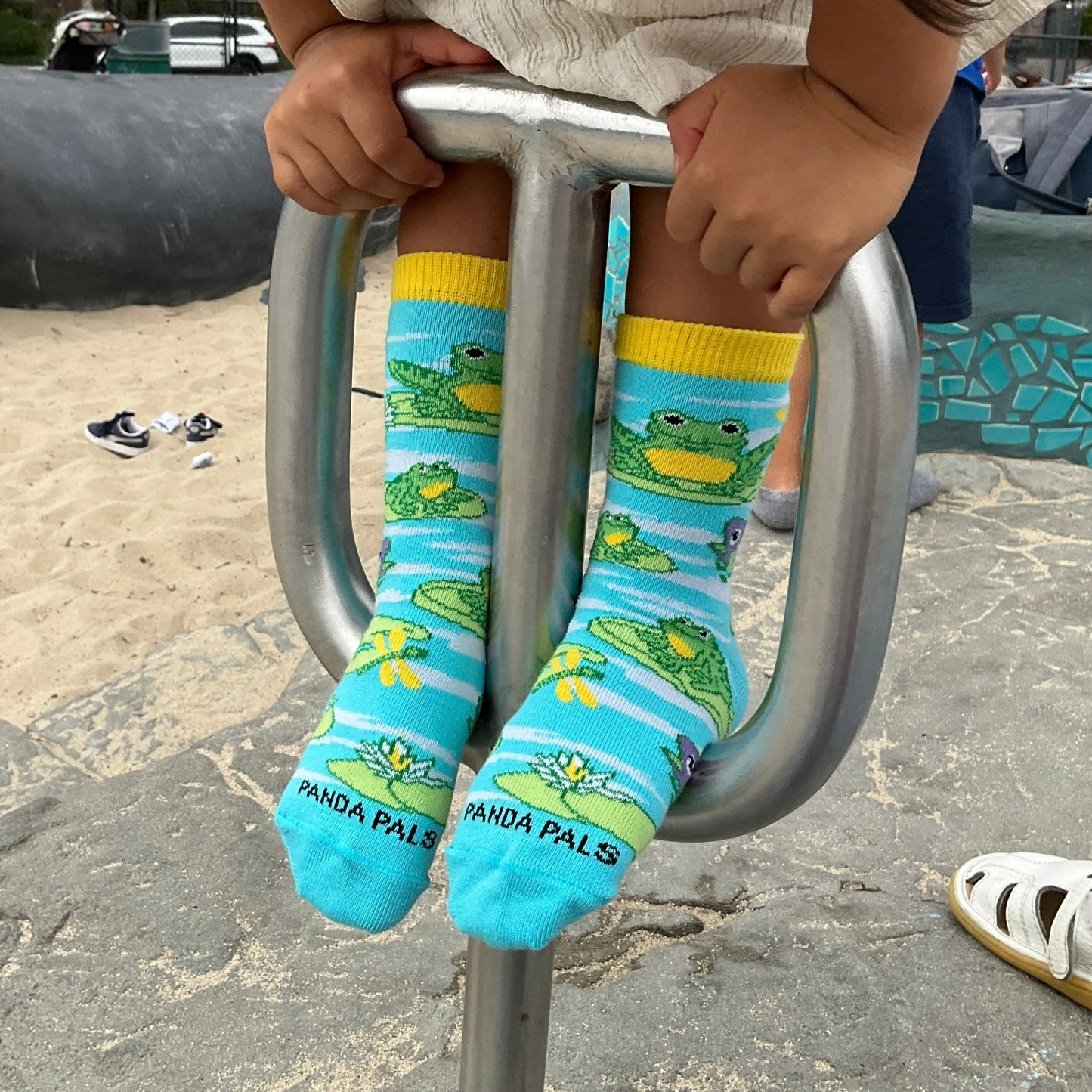 Frog on Lily Pads Socks from the Sock Panda (Ages 3-7)