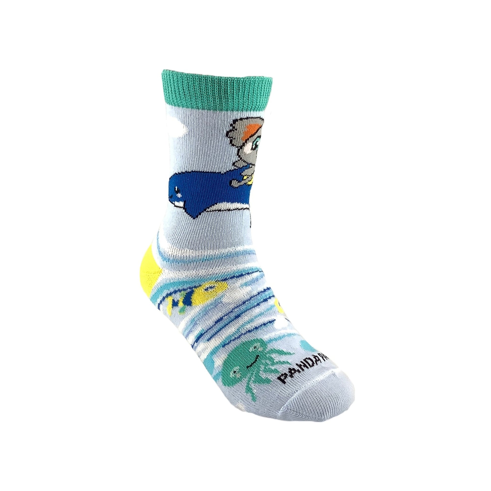 Fun Koala on a Dolphin Socks from the Sock Panda (Ages 3 - 7)