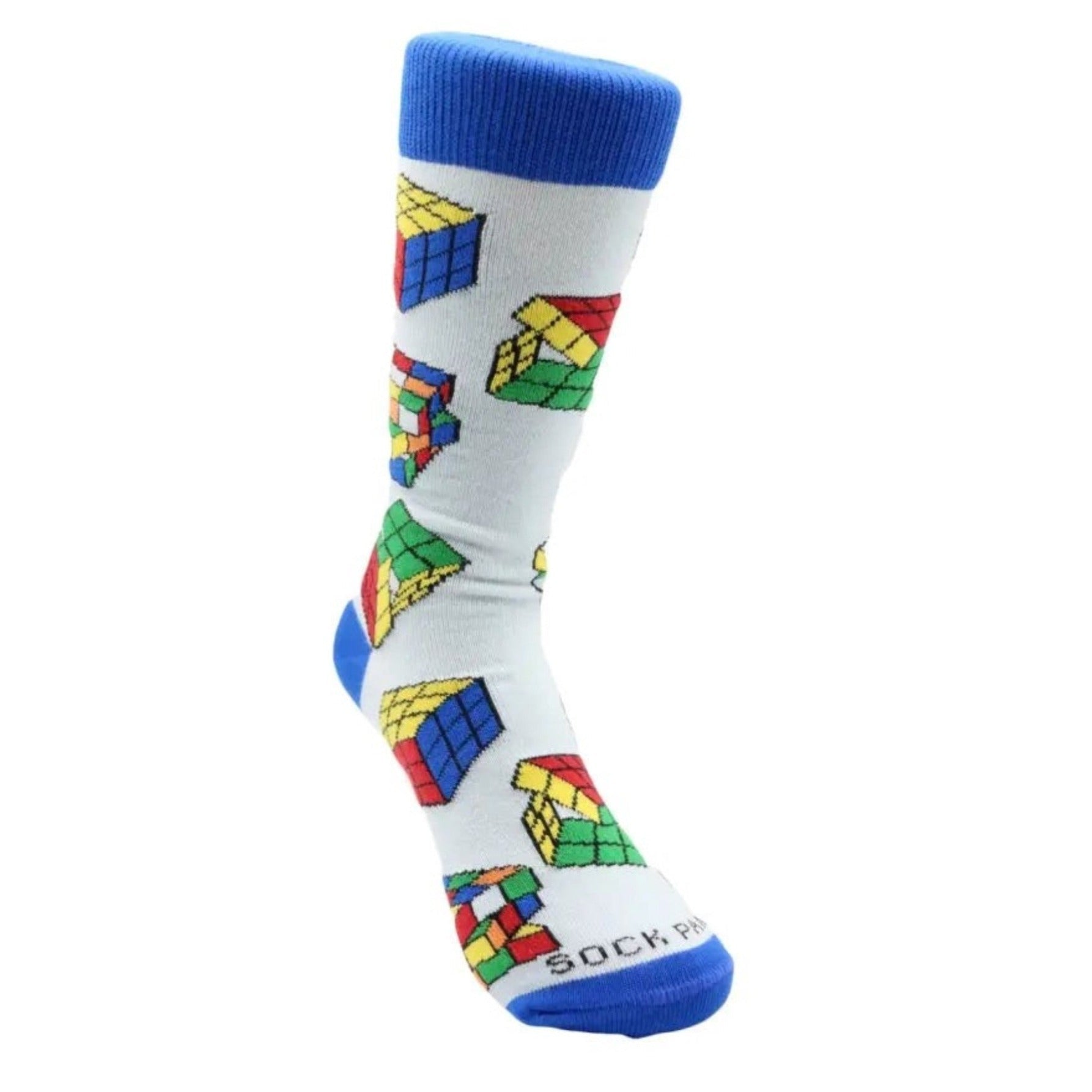Fun Puzzle Cube Socks from the Sock Panda (Adult Small - Shoe Sizes 2-5)