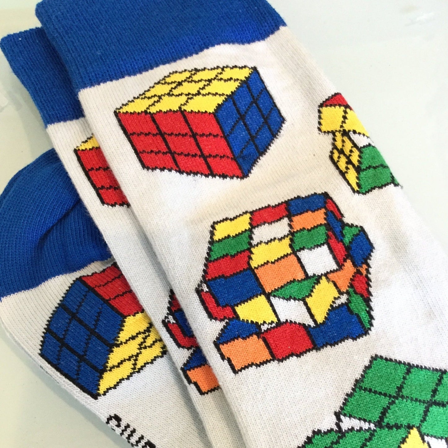 Fun Puzzle Cube Socks from the Sock Panda (Adult Small - Shoe Sizes 2-5)