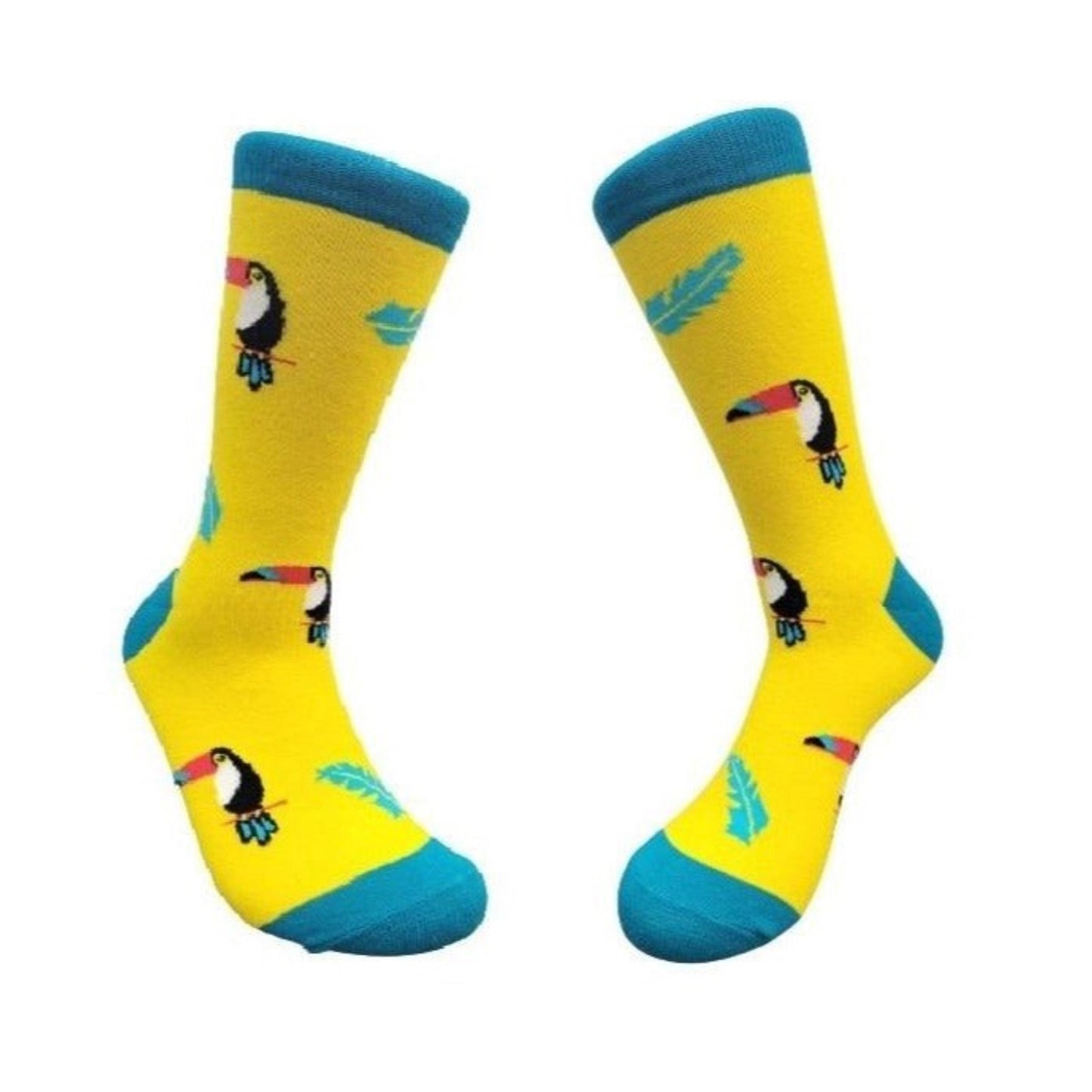 Fun Toucan on a Branch Socks from the Sock Panda (Adult Large - Men's Shoe Sizes 8 - 12)