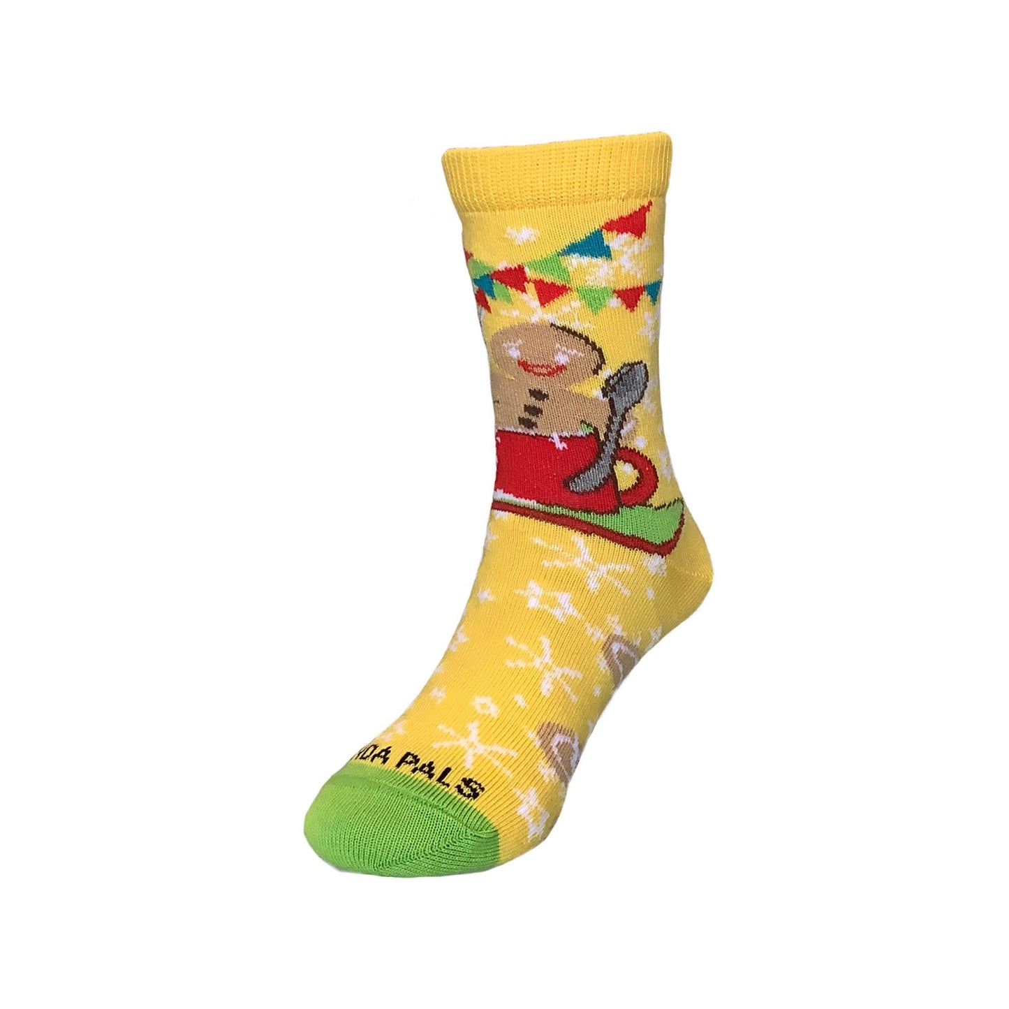 Gingerbread Man Milk Bath Socks from the Sock Panda (Ages 3 - 7)