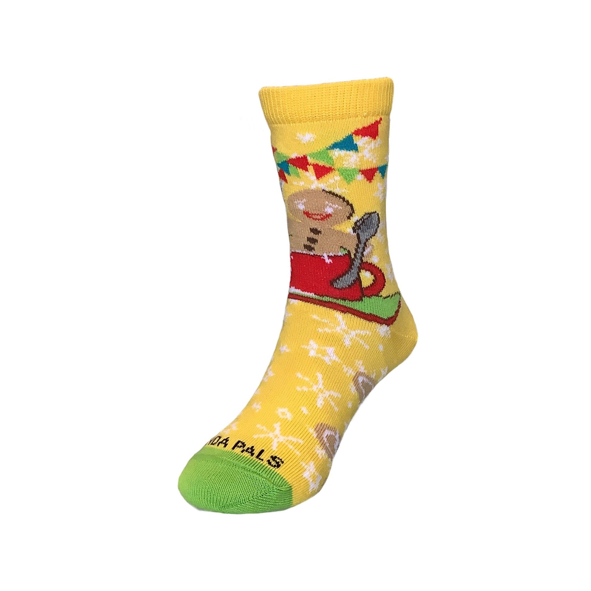 Gingerbread Man Milk Bath Socks from the Sock Panda (Ages 3 - 7)