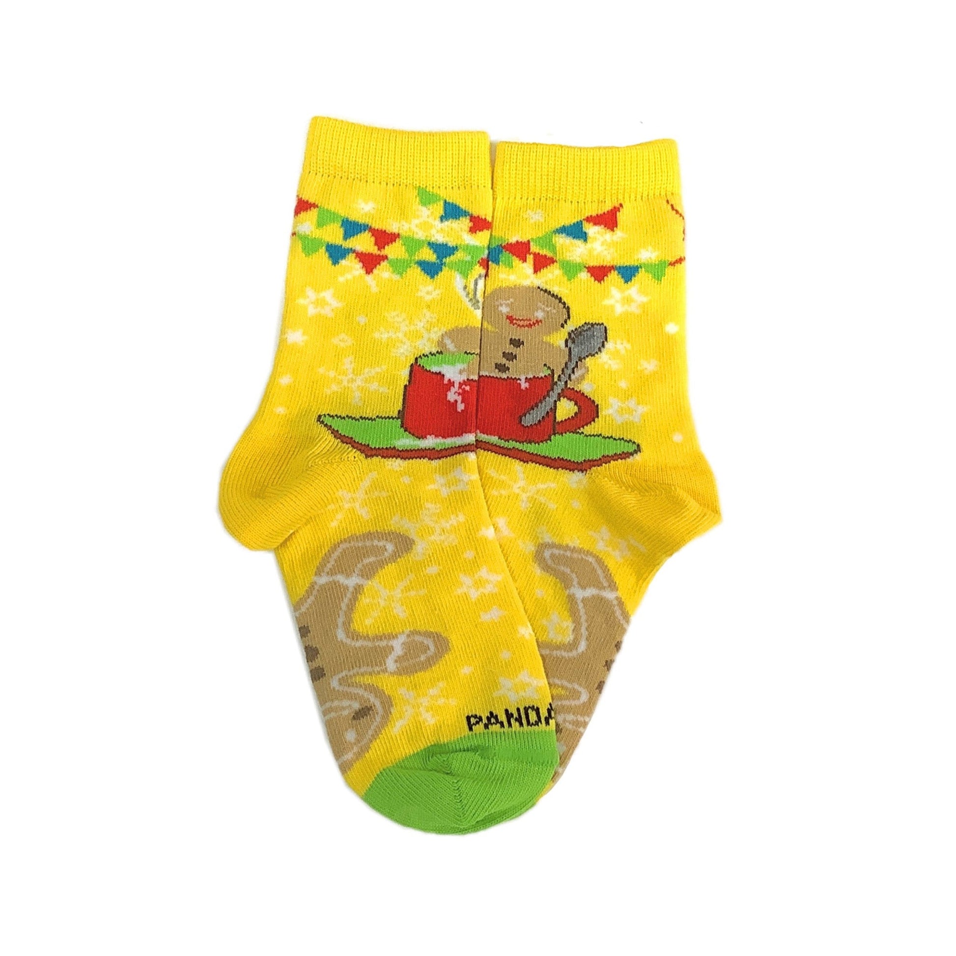 Gingerbread Man Milk Bath Socks from the Sock Panda (Ages 3 - 7)