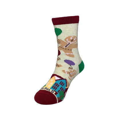 Gingerbread Man Sock Set for Kids (Ages 3 - 7)