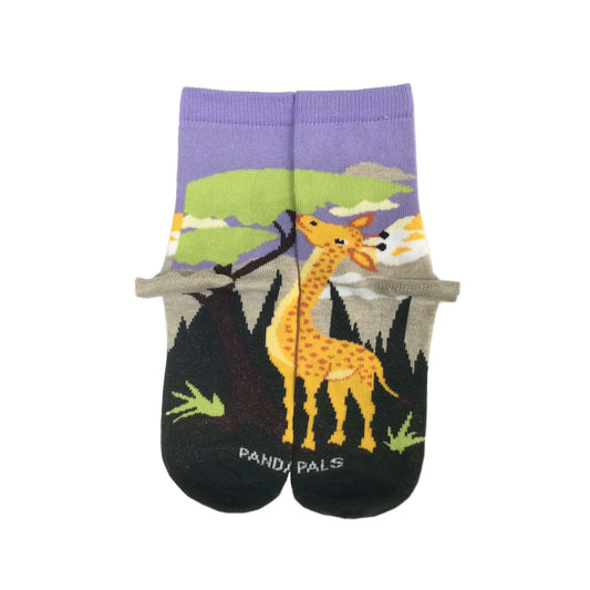 Giraffe Loves Veggie Socks (Ages 3 - 7) from the Sock Panda