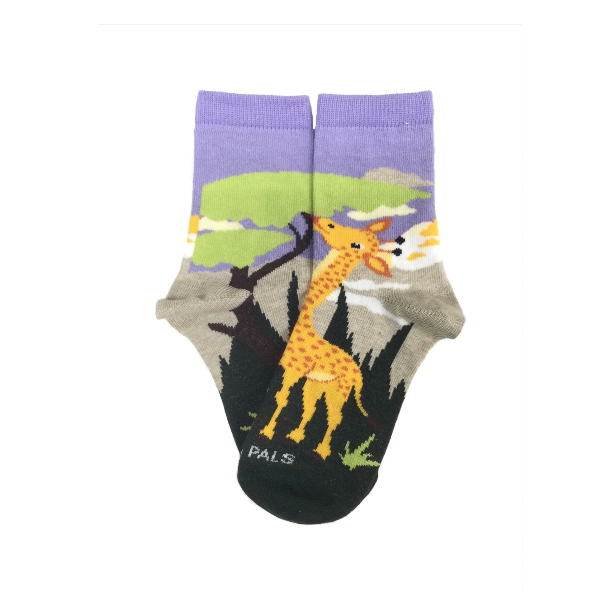 Giraffe Loves Veggie Socks (Ages 3 - 7) from the Sock Panda