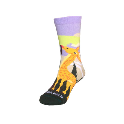 Giraffe Loves Veggie Socks (Ages 3 - 7) from the Sock Panda