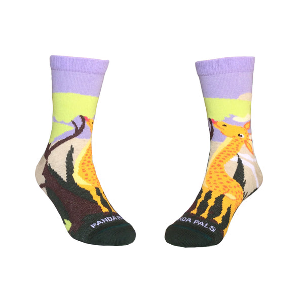 Giraffe Loves Veggie Socks (Ages 3-7) from the Sock Panda