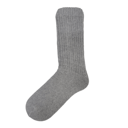 Grey Slouch Socks from the Sock Panda