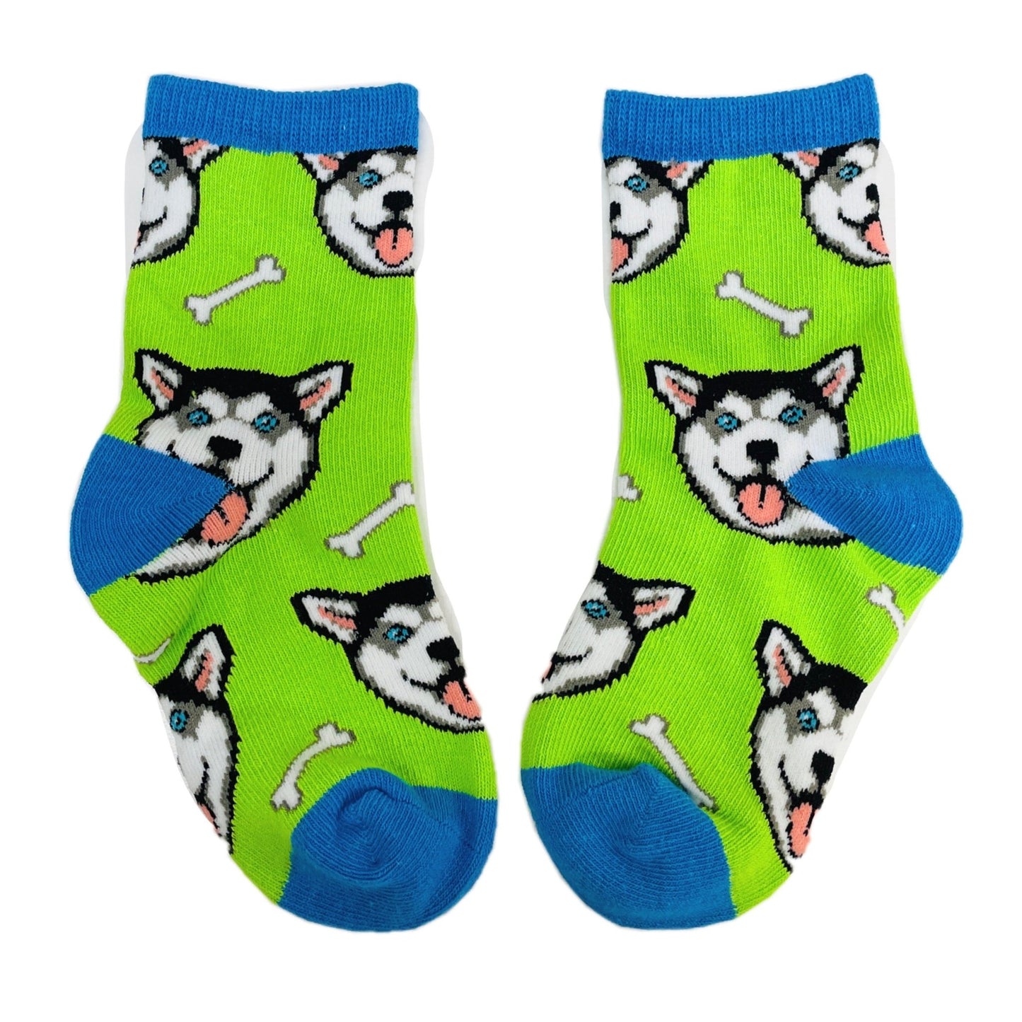 Happy Husky Dog Kids Socks (Ages 0 - 1) (1 - 2)