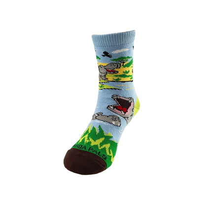 Hippos Playing in a Pond Socks from the Sock Panda (Ages 3 - 7)