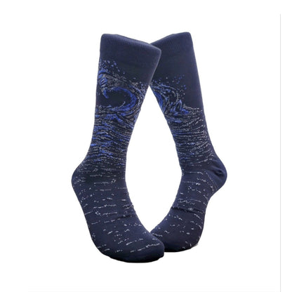 Hokusai's Great Wave Art Socks (Adult Large - Men's Shoe Sizes 8 - 12)