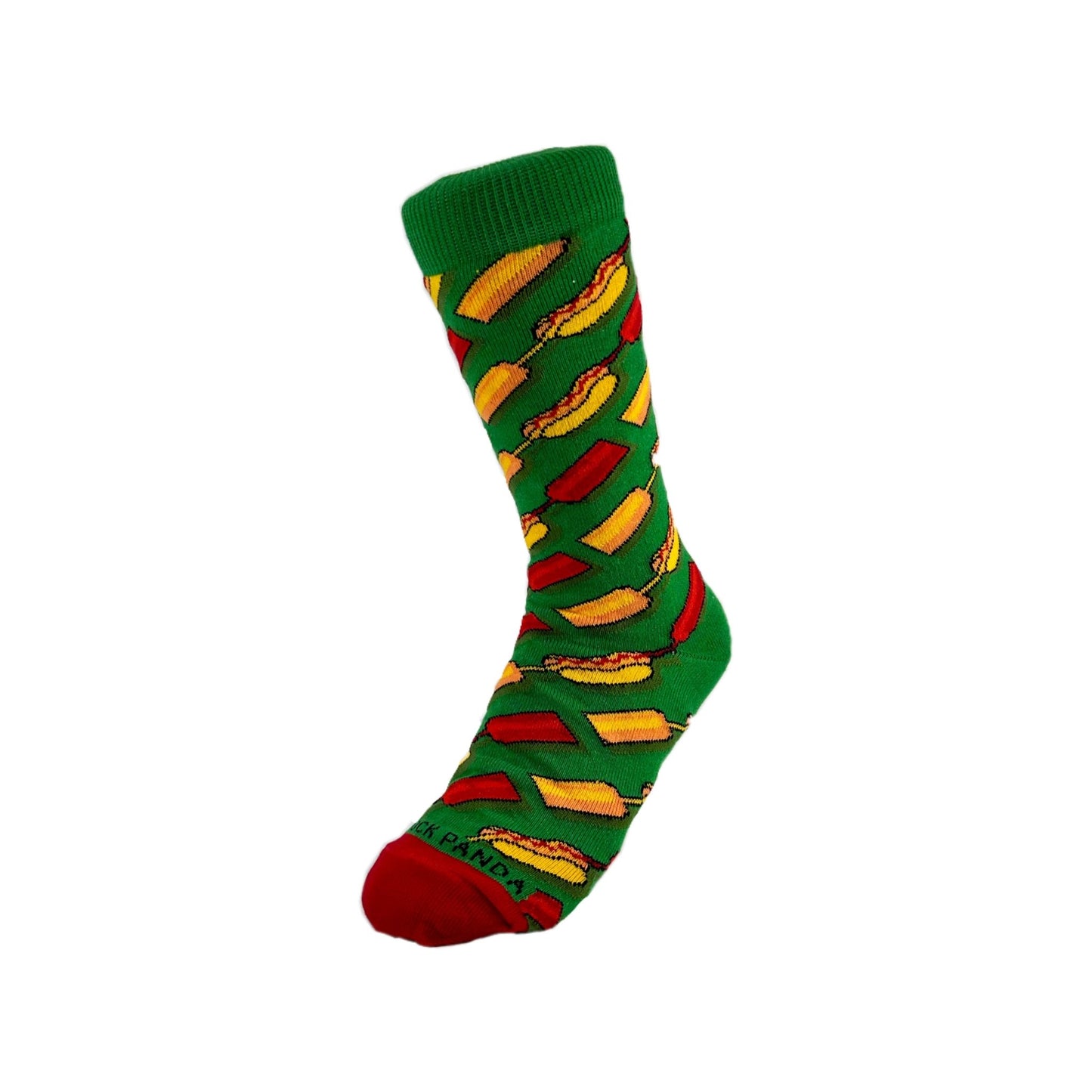 Hot Dog Picnic Socks from the Sock Panda (Adult Small - Shoe Sizes 2-5)