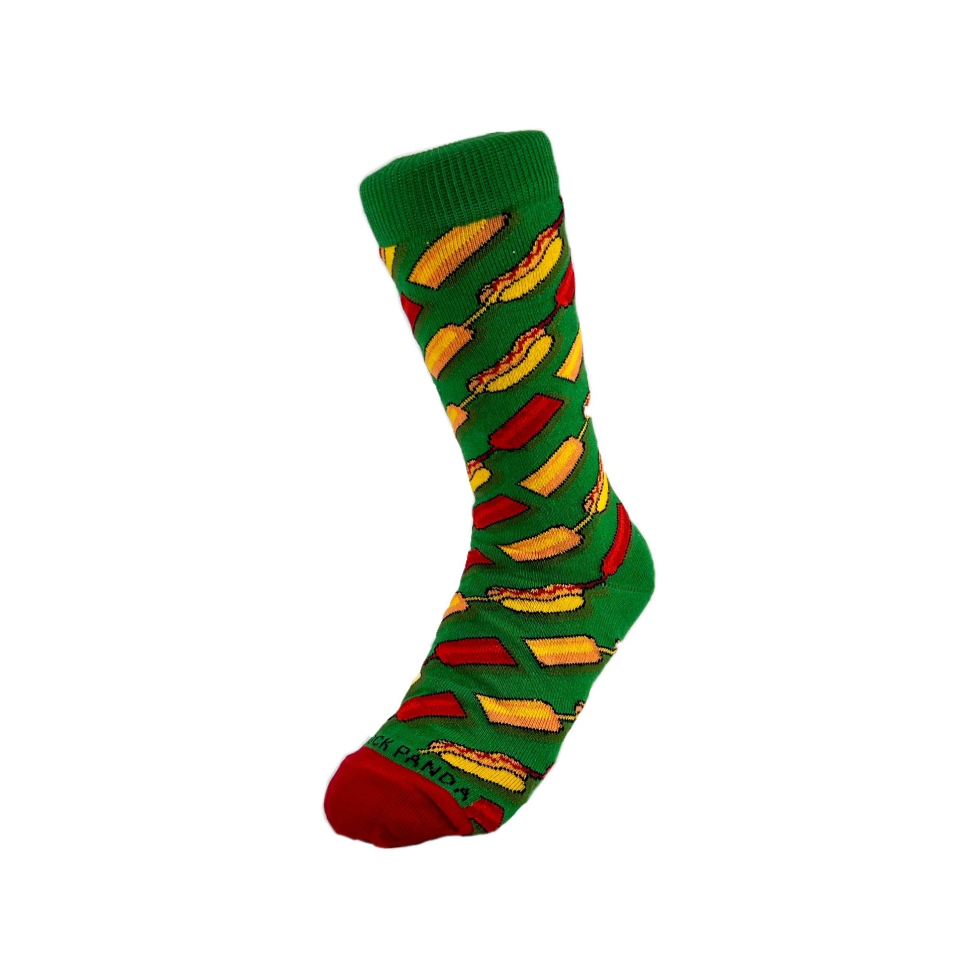 Hot Dog Picnic Socks from the Sock Panda (Adult Small - Shoe Sizes 2-5)