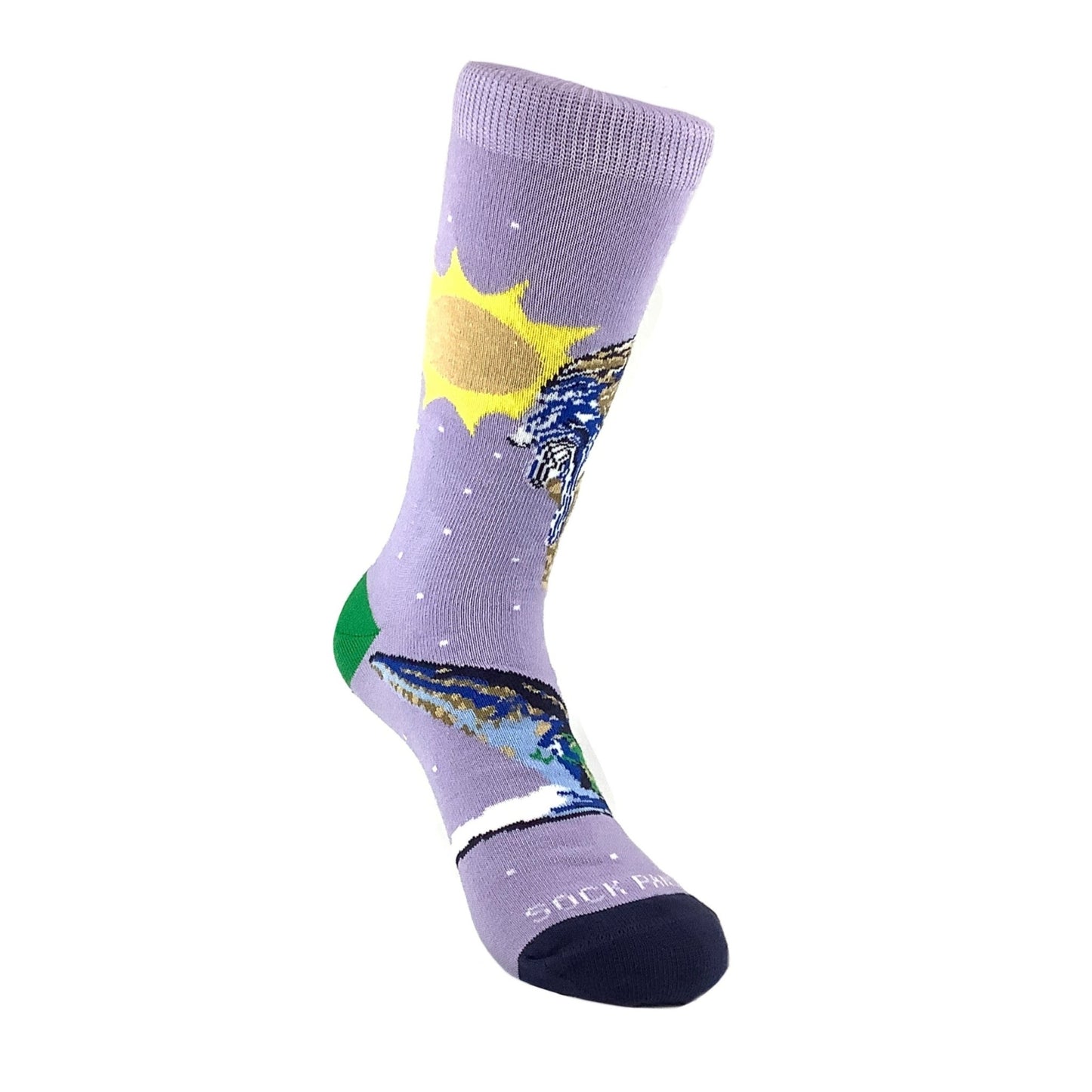 Ice Cream Cone Earth Socks from the Sock Panda (Adult Small - Shoe Sizes 2 - 5)