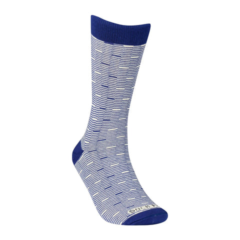 Fashionable Blue & Cream Pattern Socks from the Sock Panda