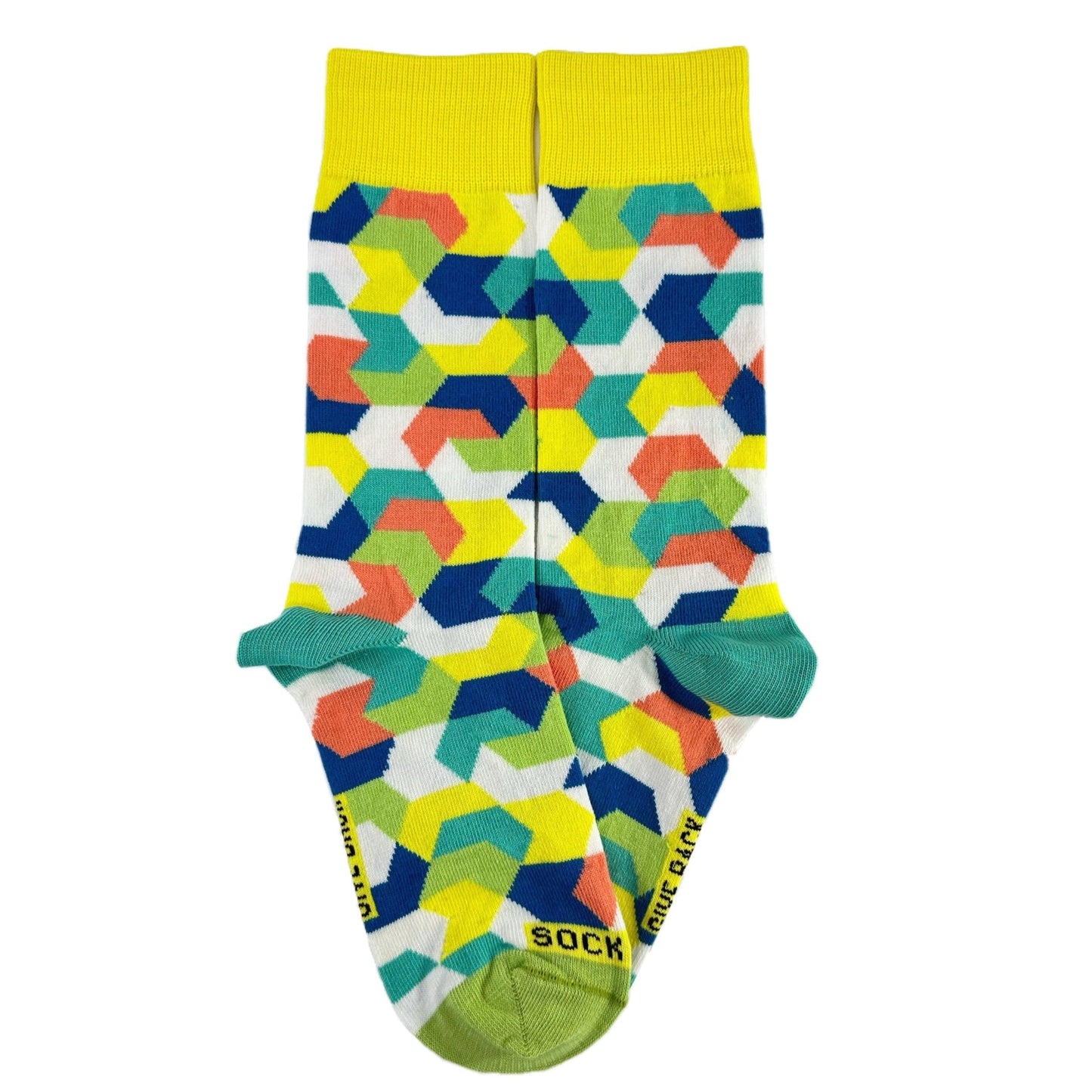 Intricate Geometric Puzzle Socks from the Sock Panda (Adult Small - Shoe Sizes 2 - 5)