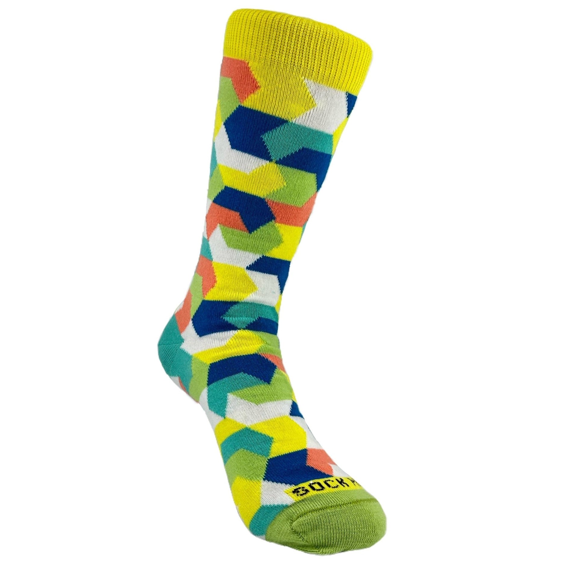 Intricate Geometric Puzzle Socks from the Sock Panda (Adult Small - Shoe Sizes 2 - 5)