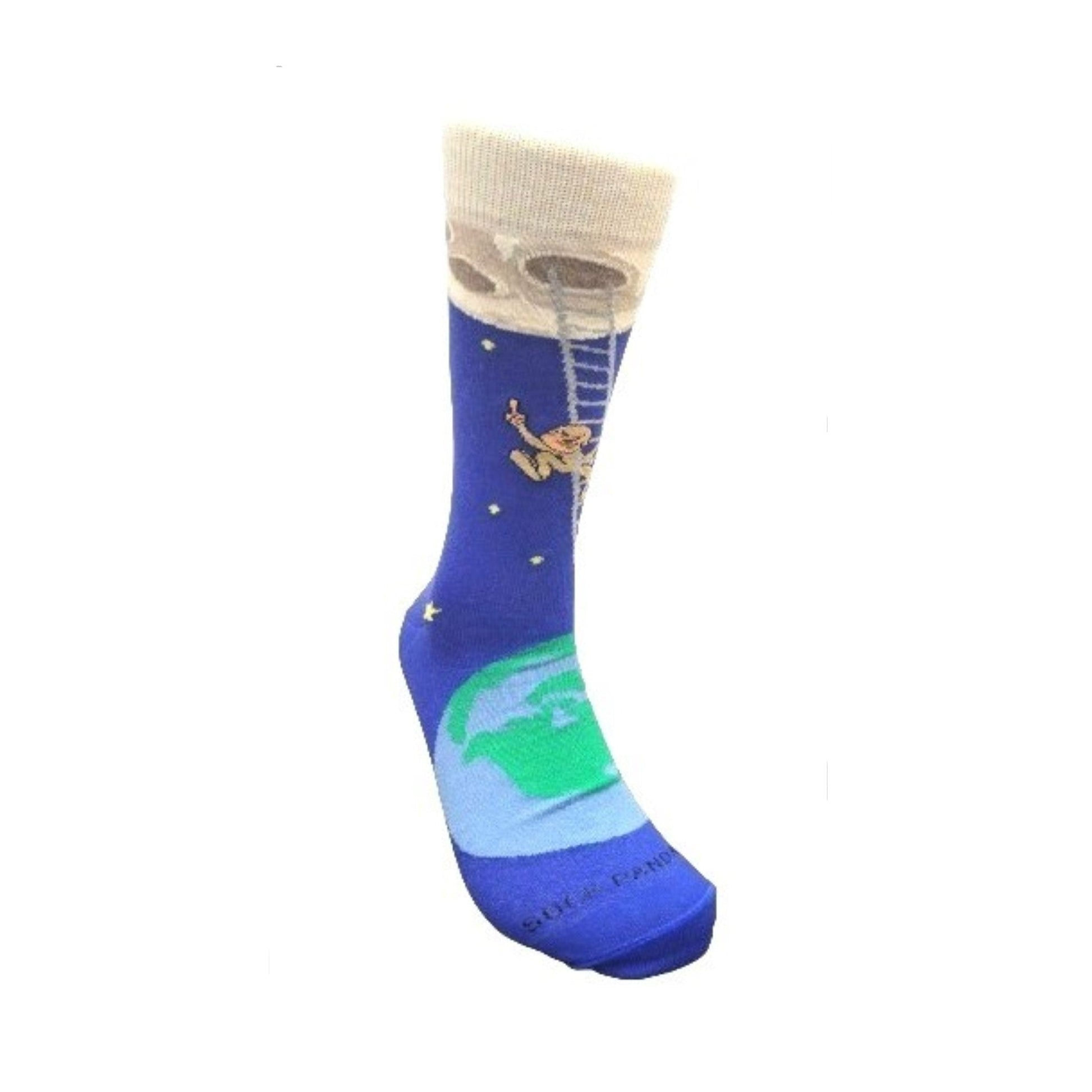 It is Good to Dream - Monkey Climbing Ladder to the Moon Socks from the Sock Panda