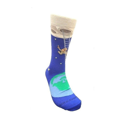 It is Good to Dream - Monkey Climbing Ladder to the Moon Socks from the Sock Panda
