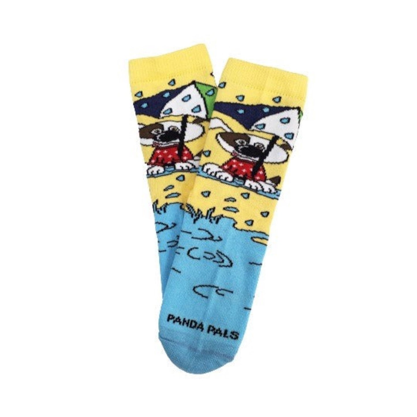 Jonathan the Dog in the Rain with an Umbrella Socks (Age 3 - 7)