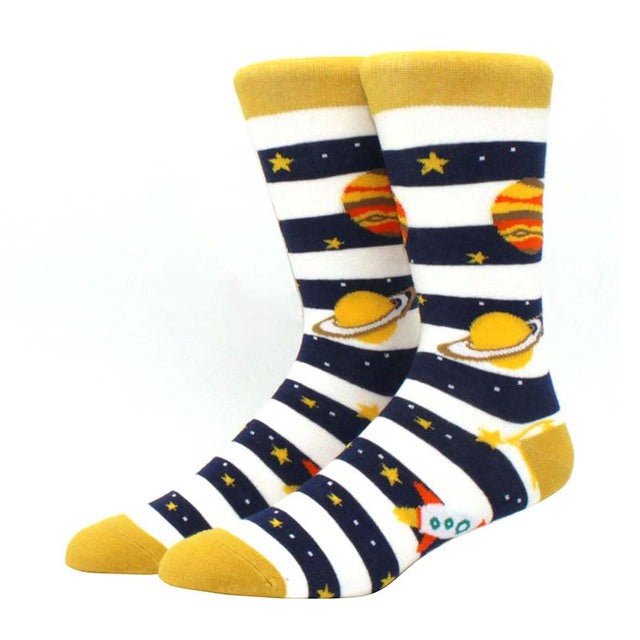 Jupiter and Saturn Planet Space Socks
