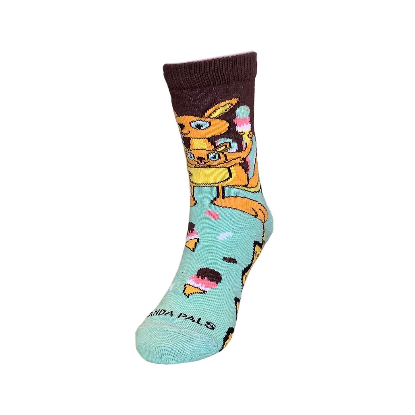 Kangaroo Ice Cream Day Socks (Ages 3 - 7) from the Sock Panda